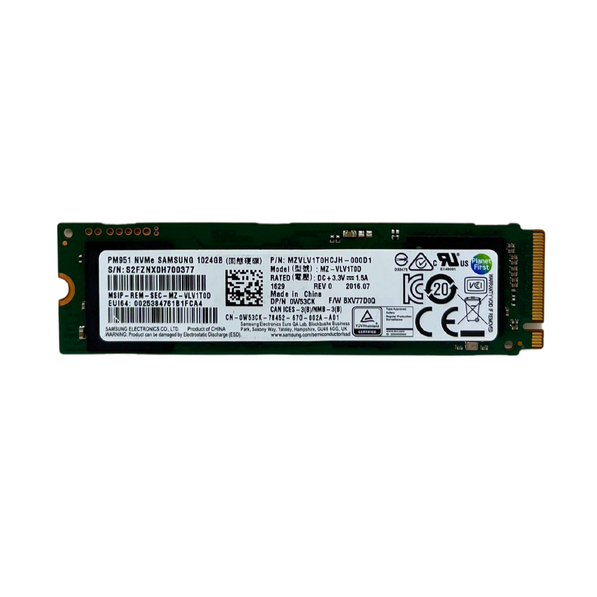 Dell M.2 NVME 1TB retailer SSD